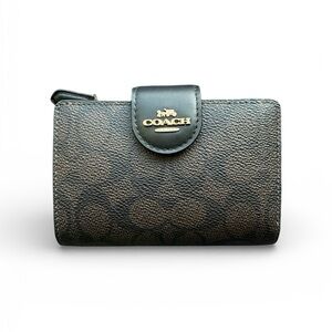 COACH *NWT* CW786 Wallet Walnut/Black
